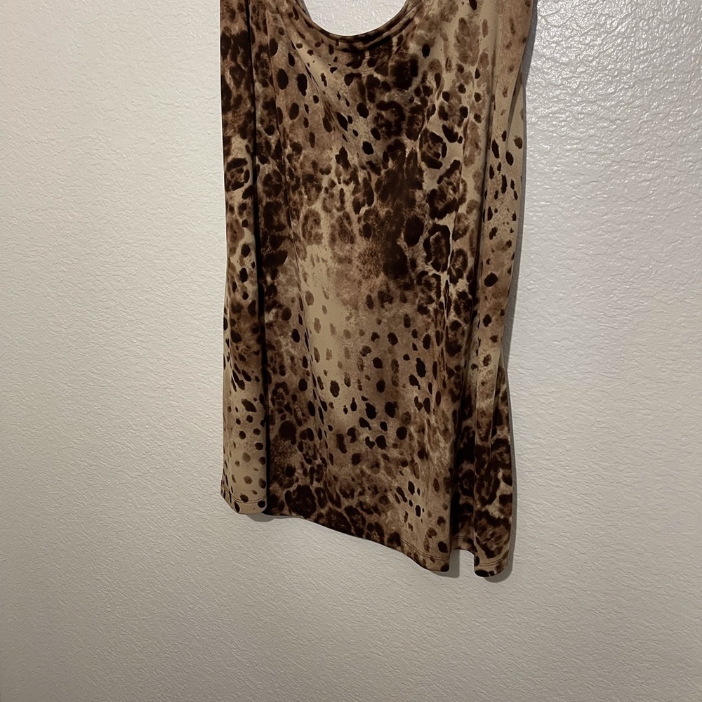 New York & Co. Brown Animal Print Skirt